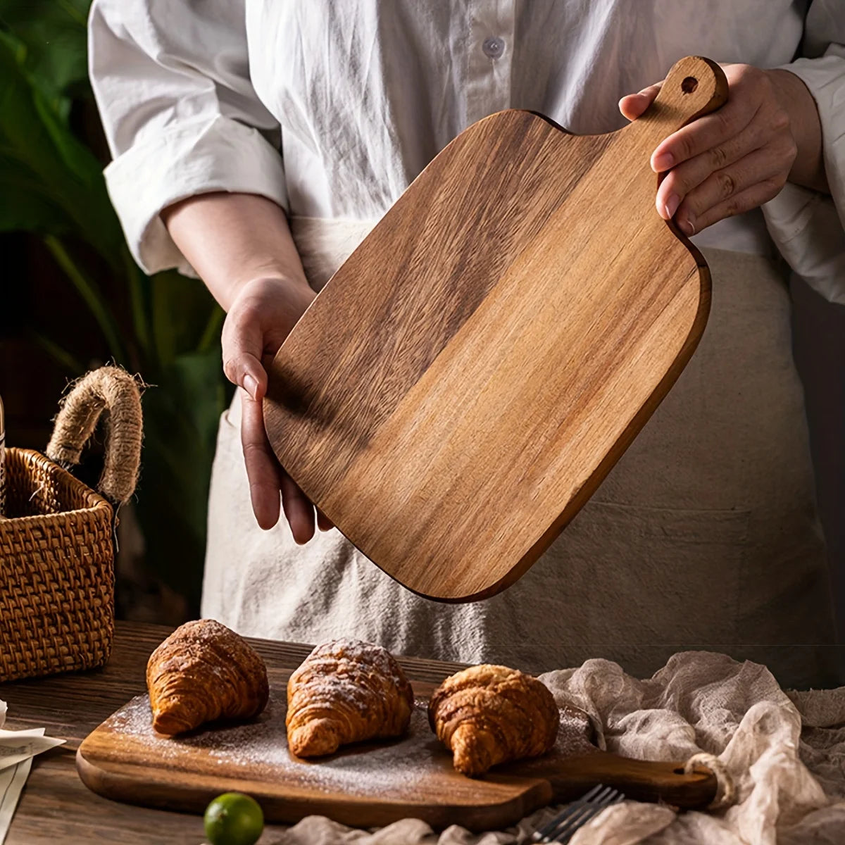 Solid Wood Kitchen Chopping Board Sharing Platter Tray Charcuterie Board