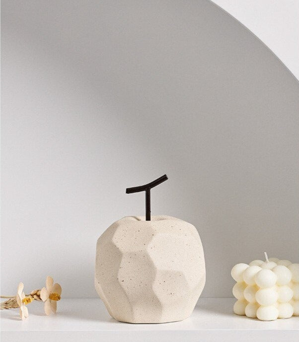 Nordic Style Ceramic Decorative Apple Pear Fruit Shape Modern Home Accessory Ornament