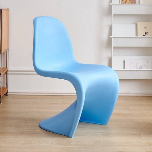 Ultra Modern Funky Curvy Dining Chairs Unique Wavy Eclectic Statement Chairs with Backrest