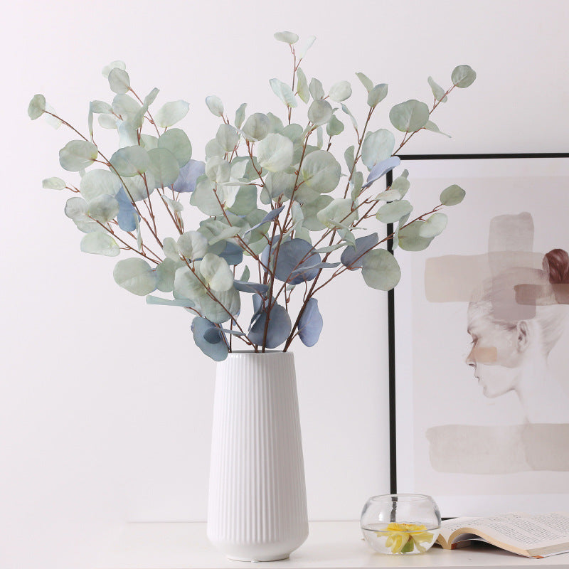 Artificial Plant Stems Faux Eucalyptus Branch Leaves Decoration