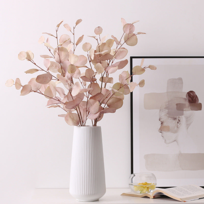 Artificial Plant Stems Faux Eucalyptus Branch Leaves Decoration