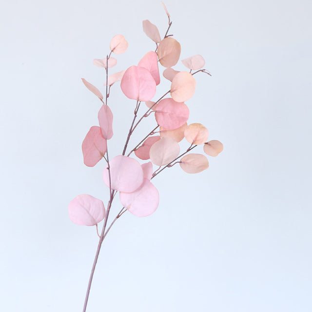 Artificial Plant Stems Faux Eucalyptus Branch Leaves Decoration