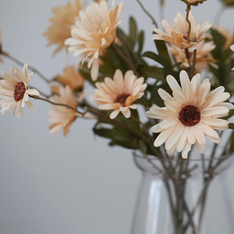 Silk Artificial Flower Bouquet- Daisy, Dandelion, Gerbera