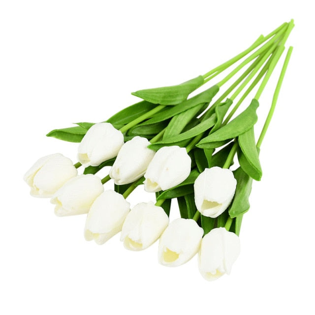 Artificial Tulip Flower Bouquet Stems