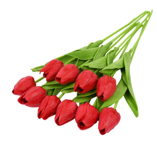 Artificial Tulip Flower Bouquet Stems