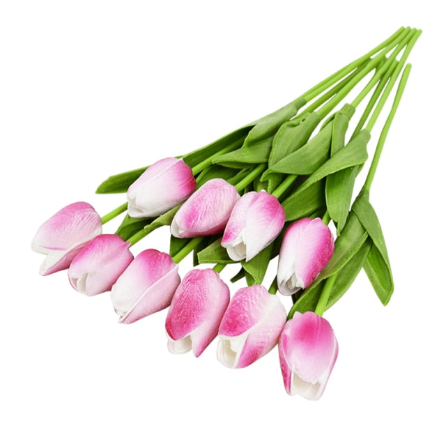 Artificial Tulip Flower Bouquet Stems